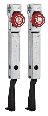 PAIR PULL. ARM W. KNOB -200MM- FOR CONFINED SPACES, SUITABLE F. 20+S AND 30+S, SIZES -1,-10