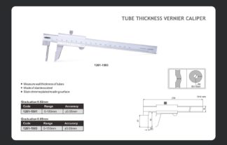 TUBE THICKNESS CALIPER - INSIZE 1261-1503 0-150mm