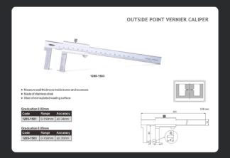OUTSIDE POINT VERNIER CALIPER - INSIZE 1285-1501 0-150mm