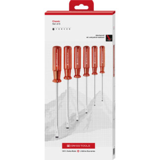 PB Swiss 6 Pce Slotted Classic Screwdriver Set