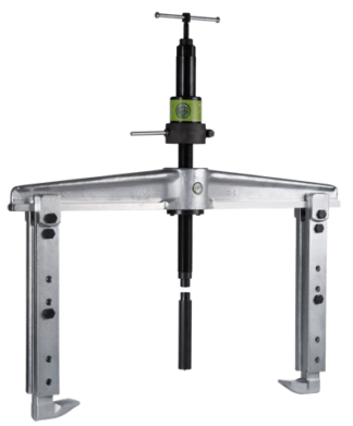 2-ARM PULLER 750X400-700 MM W. HYDRAULIC SCREW 20 TONS AND ADJUSTABLE-LENGTH ARMS