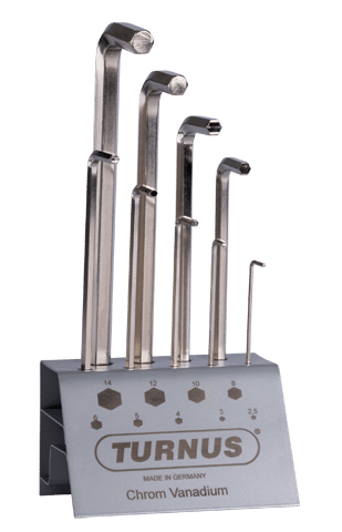 WORKSHOP STAND 9 PARTS SIZE: 2,5 - 14 MM HEXAGON SOCKET SCREW KEYS