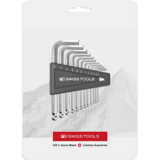 PB Swiss 12 Pce Hex Key L-Wrench Set with Ball Point in Skin Pack