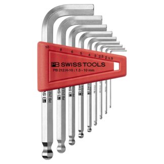 PB Swiss 9 Pce Metric Ball End Hex Key Set (1.5-10mm)