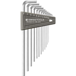PB Swiss 12 Pce Imperial Long Arm Hexagon Key L-Wrench Set (1/20"-5/16")