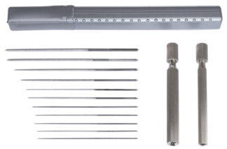 NOZZLE REAMERS SET 12 PARTS SIZE: 0,6 - 1,9 MM