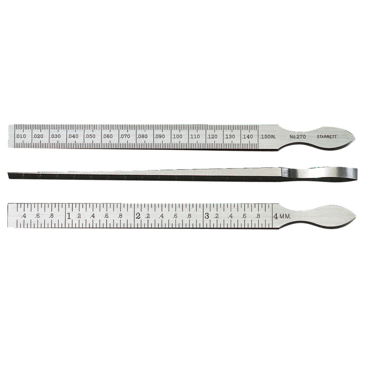 Taper Gage .010-.150in .001in Grad (0.3-4mm 0.05mm Grad)