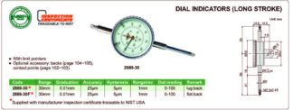 DIAL INDICATOR, lug back