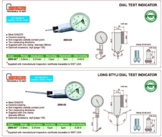 LONG STYLI DIAL TEST INDICATOR