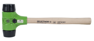 RECOILLESS HAMMER "SELECTHOR" ?50MM RUBBER (PU) WITH CHANGEABLE HEADS