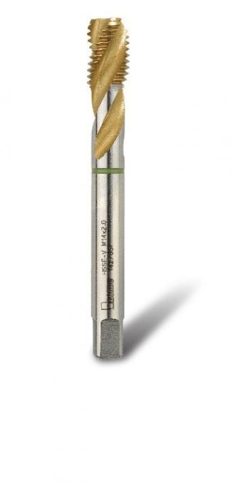 10mm  HSSE-V3 TiN Coated Green Band Spiral Flute Tap