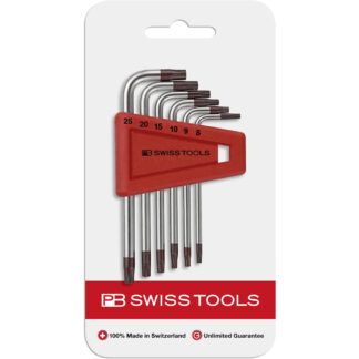 PB Swiss 6 Pce Key L-Wrench Set for Torx in Skin Pack
