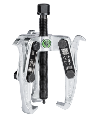 Kukko 3-Armed Puller with Oscillating and Reversible Puller Legs and Combination Crosshead