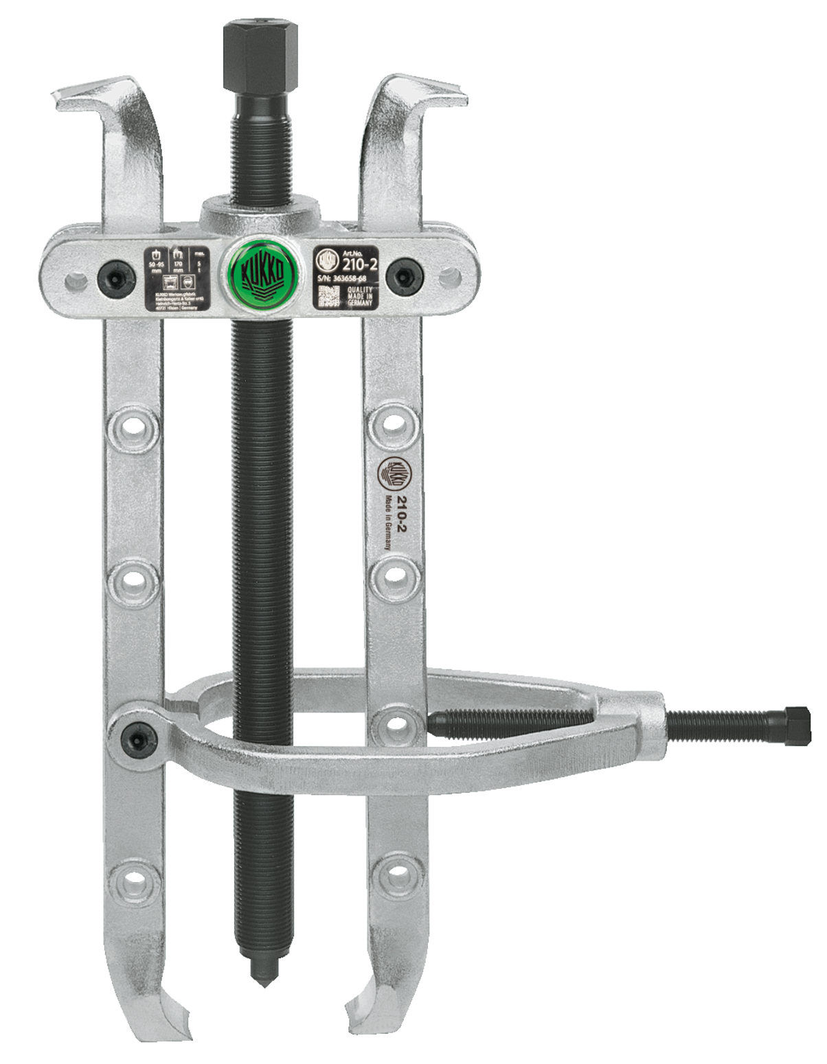 Kukko 2-Arm "Cobra" Seperator Puller with Adjustable Clamping Depth & Lateral Clamping Clamp