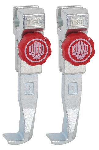 Kukko Quick-Adjustable Standard Pulling Hooks (pair)