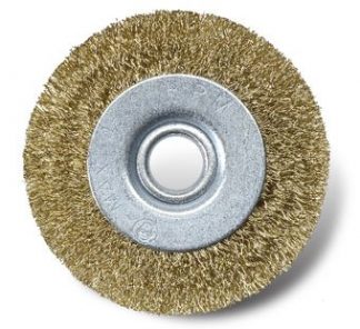 100mm Steel Crimp Wire Wheel Brush with hex shank