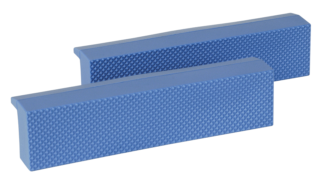 VISE JAWS WITH MAGNETIC STRIPS, PLASTIC, BLUE