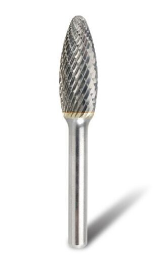 1/2" SH-5 Flame Shaped 1/4" Shank Burr