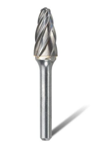 1/2" SF-5 Tree Radius Nose 1/4" Shank Burr Non Ferrous