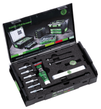 UNIV. BALL BEARING EXTR. SET FOR SMALL SIZED BEARINGS