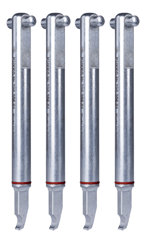 SET OF 4 NARROW PULLING ARMS FOR 70-02 "PULLPO" WITH RINGS A,B,C,E,F