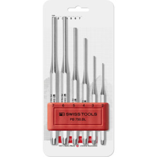 PB Swiss 6 Pce Pin Punch, Drift Punch Octagonal Set in Blister Pack