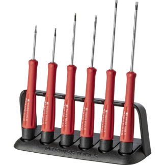 PB Swiss 6 Pce Metric Slotted Electronics Screwdriver Set (1.2-3mm)