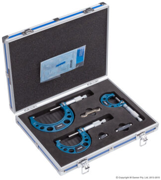 Accud - 75mm Metric Outside Micrometer 3 Piece Set