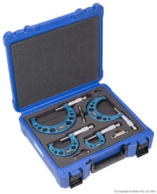 Accud - 100mm Metric Outside Micrometer 4 Piece Set