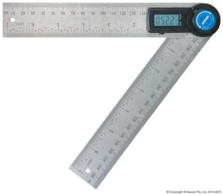 Accud - 360° Protractor & 200mm Combination Ruler