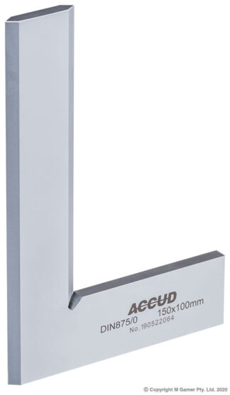 Accud - 150mm Beveled Edge Machinist Square