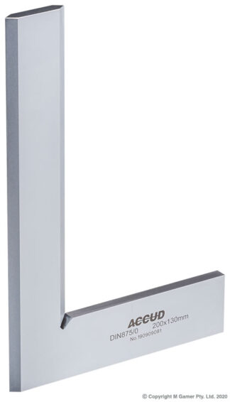 Accud - 200mm Beveled Edge Machinist Square