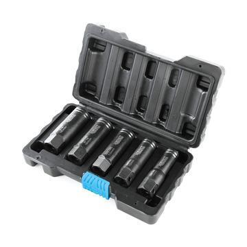 Suretorq 5pc Damaged Nut Bolt Remover Extractor Twist Socket Set Long 10-16mm 3/8 to 5/8"