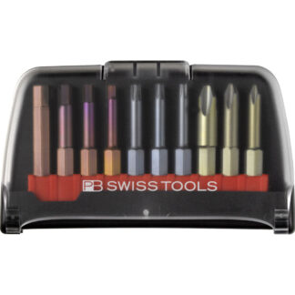 PB Swiss Phillips, Torx and Hexagon Precision Bits 10 Pce Set in BitCase