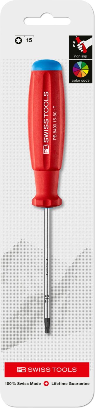 PB Swiss Torx TX15 SwissGrip Screwdriver in Skin Pack