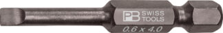 PB Swiss PrecisionBit Design E 6.3 (1/4") for Slotted Screws 0.6 x 4 x 24mm