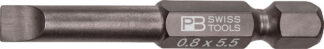 PB Swiss PrecisionBit Design E 6.3 (1/4") for Slotted Screws 0.8 x 5.5 x 24mm