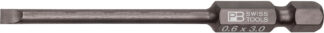 PB Swiss PrecisionBit Design E 6.3 (1/4") Long Blade for Slotted Screws 0.6 x 3 x 50mm