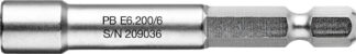 PB Swiss E6.200/6 Socket Wrench Bit Design E 6.3 (1/4")