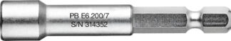 PB Swiss E6.200/7 Socket Wrench Bit Design E 6.3 (1/4")