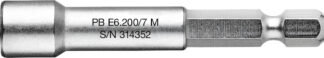 PB Swiss E6.200/7M Socket Wrench Bit Design E 6.3 (1/4") With Magnet