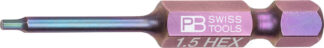 PB Swiss PrecisionBit Design E 6.3 (1/4") for Hex Socket Screws 1.5mm