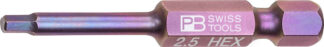 PB Swiss PrecisionBit Design E 6.3 (1/4") for Hex Socket Screws 2.5mm