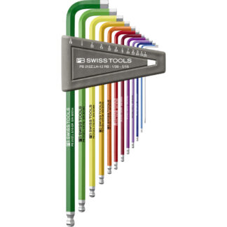 PB Swiss Rainbow 12 Pce Long Ball End Imperial Hex Key Set (1/20"-5/16")