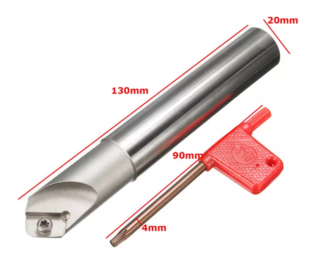 SSK C20-20-130L 45° Centering Chamfering Holder For APMT1604PDER Insert