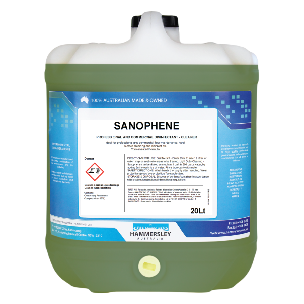 Sanophene - Hospital Grade Cleaner/Disinfectant/Sanitiser/Deodoriser - 5 LT - Pack of 4