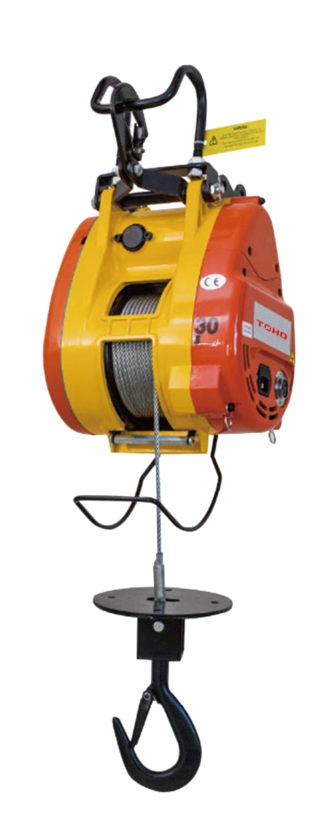 TOHO Compact Wire Rope (Builders) Hoist - 250kg Capacity