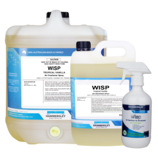 Wisp Tropical Vanilla - Disinfectant Spray/Deodoriser - 5 LT - Pack of 4