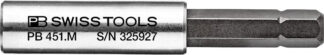 PB Swiss 451 M Universal Bit Holder Adaptor for Precision Bits C6.3 & E6.3 in Skin Pack