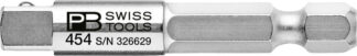 PB Swiss 454 Adaptor Hexagonal 1/4" – Square 1/4" for Socket Inserts